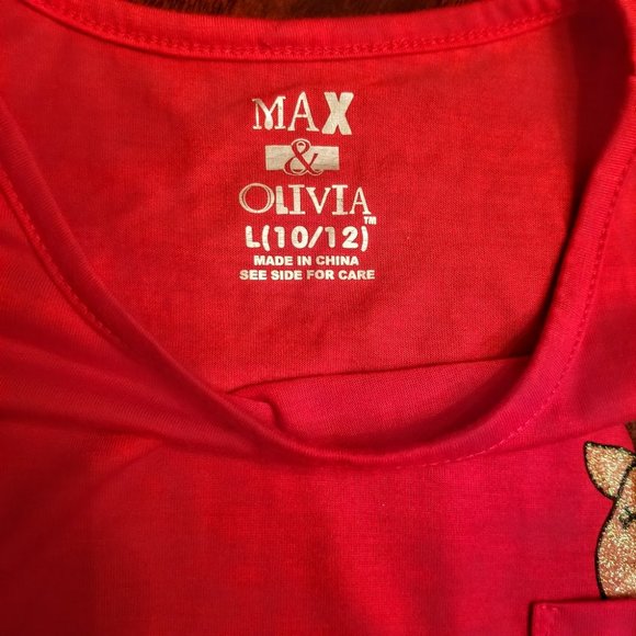 NWOT | Max & Olivia | Kids | Red | Long Sleeved Shirt | Size: 10/12 - Picture 4 of 7